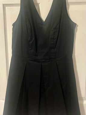 Banana Republic Strapless Black V-Neck Dress